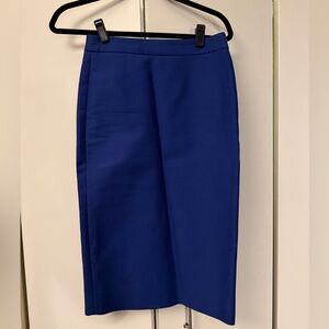 Cobalt Blue Pencil Skirt